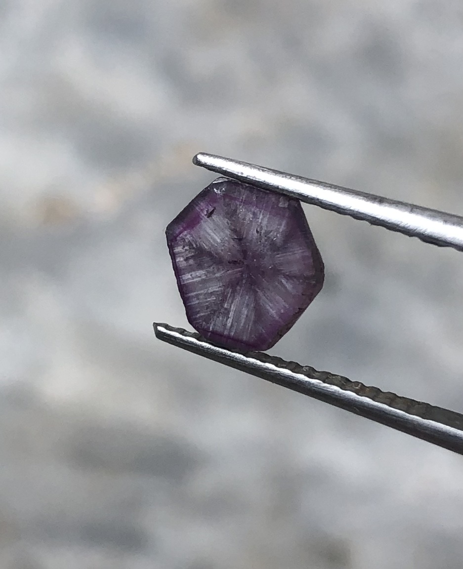 Natural Trapiche Kashmir Sapphire