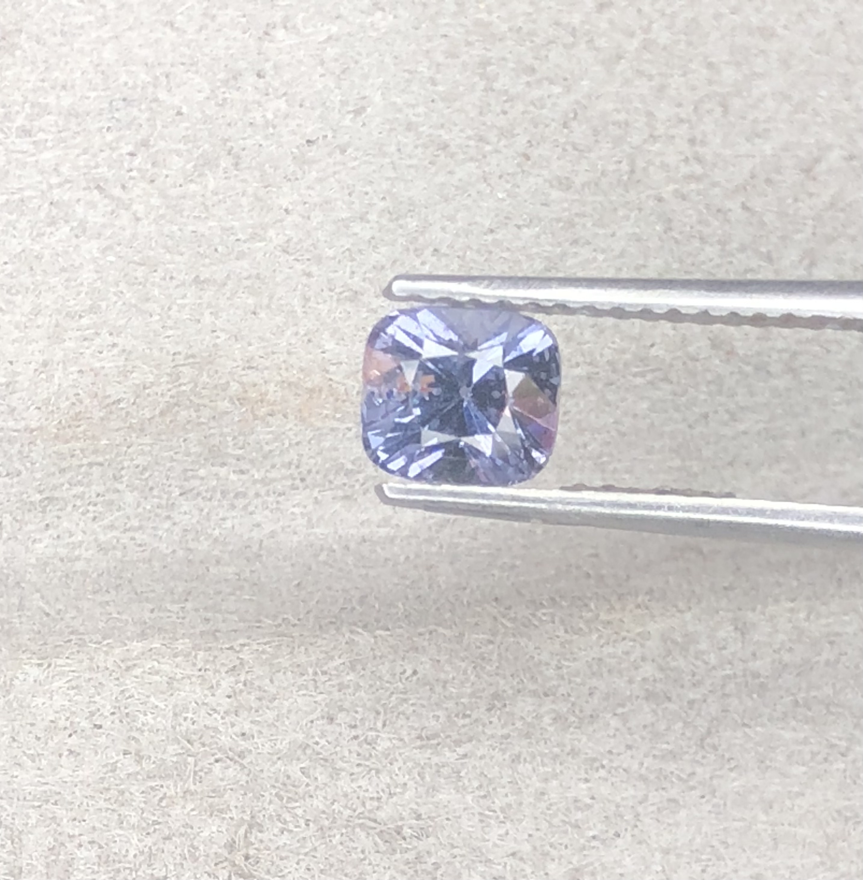 Natural 1.00 Carat Grey Spinel Gemstone – Eye Clean Cushion Cut with Soft Blue-Grey Hue, Untreated and Ready for Fine Jewelry Setting in White Gold Ring, Pendant or Bracelet