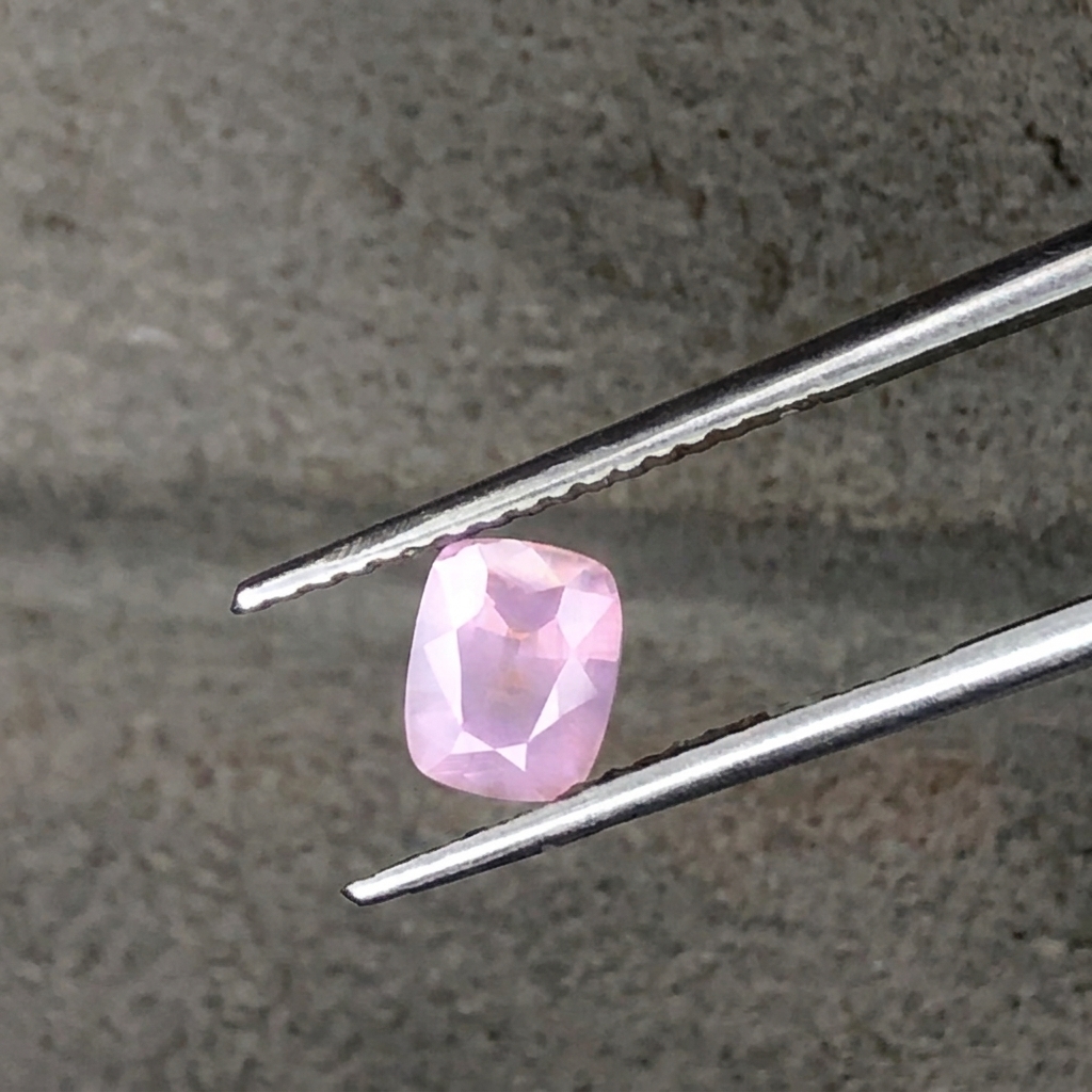 Natural Unheated Opalesent Pink Spinel 0.80 Caret Cushion Cut Soft Milky Pink for Fine Jewelry view 2