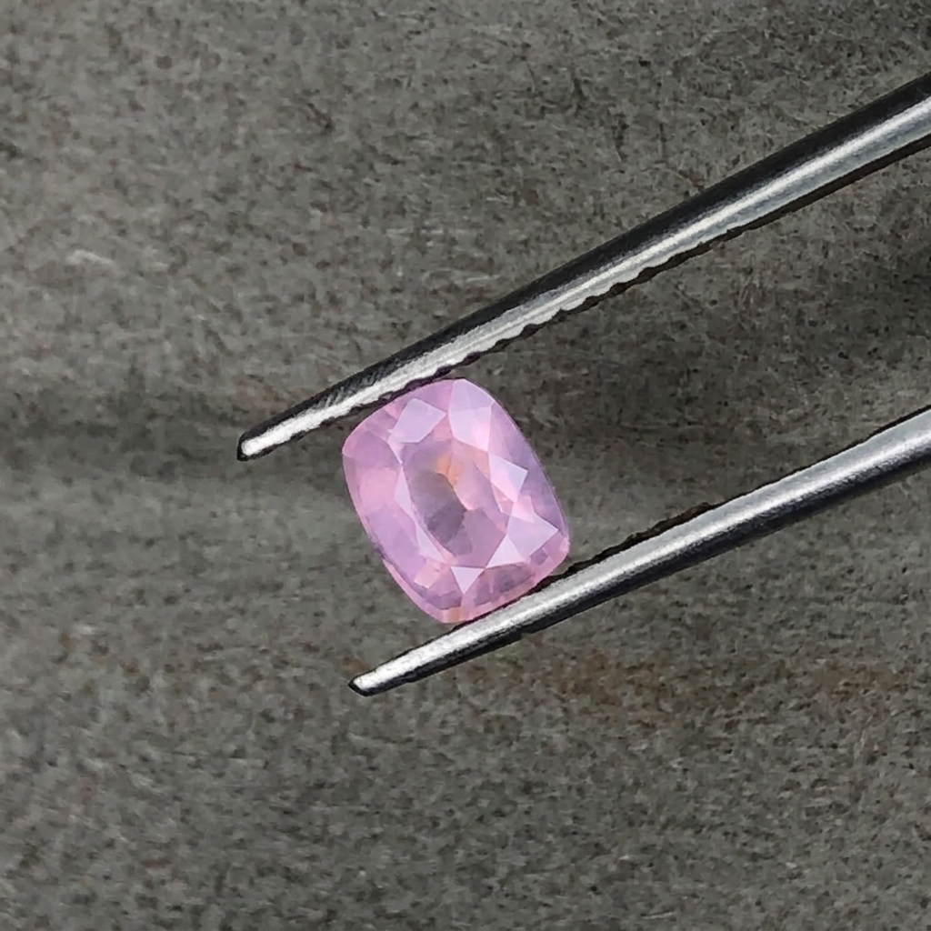 Natural Unheated Opalesent Pink Spinel 0.80 Caret Cushion Cut Soft Milky Pink for Fine Jewelry view 4