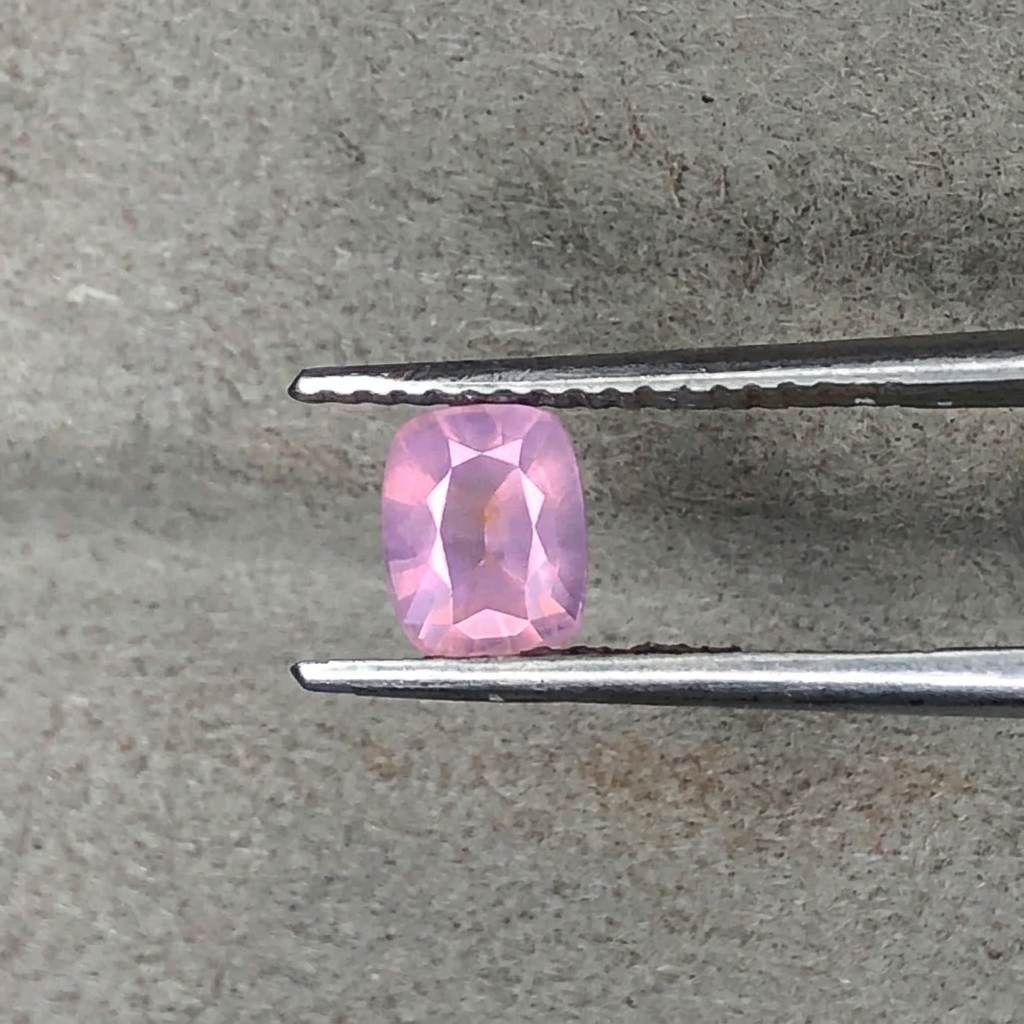 Natural Unheated Opalesent Pink Spinel 0.80 Caret Cushion Cut Soft Milky Pink for Fine Jewelry view 1