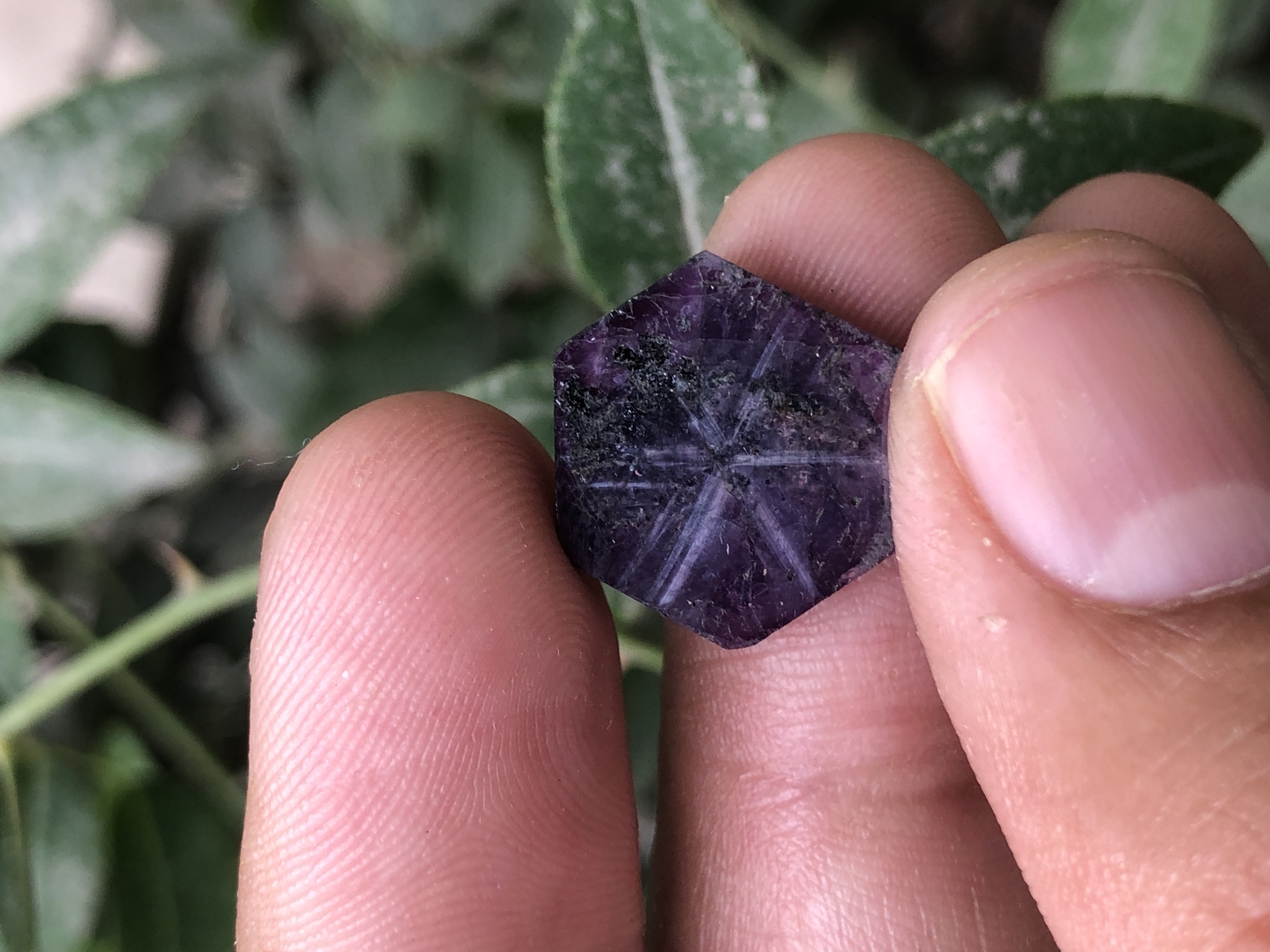 Natural Trapiche Ruby 10.75 Ct Kashmir Pakistan view 4