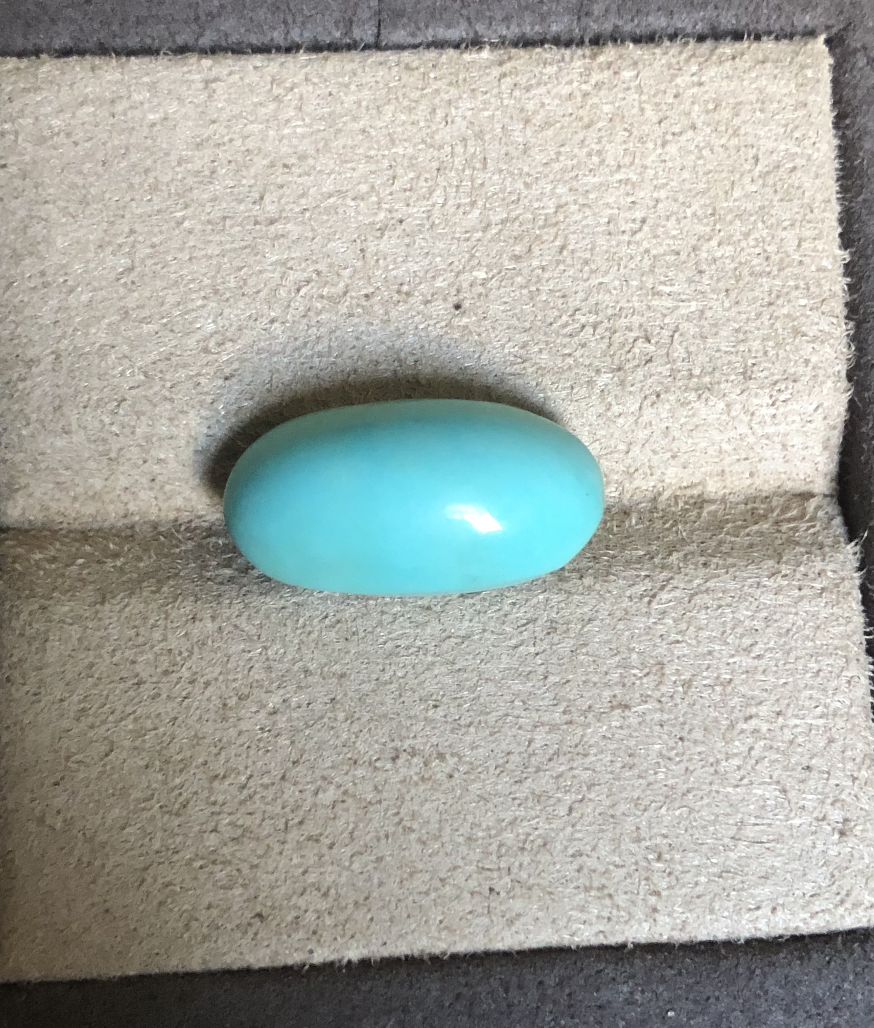 Natural Turquoise 7.50 Carat Gemstone – Soft Blue Green Stone